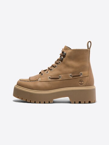 TIMBERLAND Fűzős rövid szárú csizmák 'Stone Street' - barna