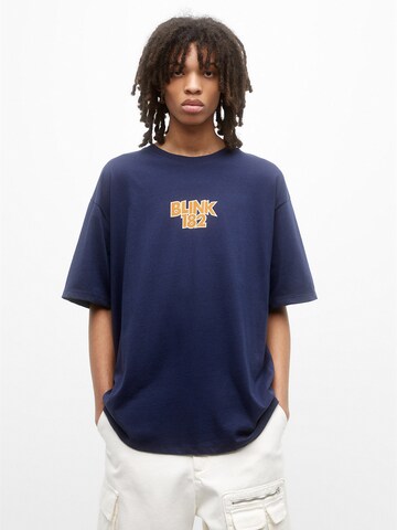 Pull&Bear T-Shirt in Blau: Vorderseite
