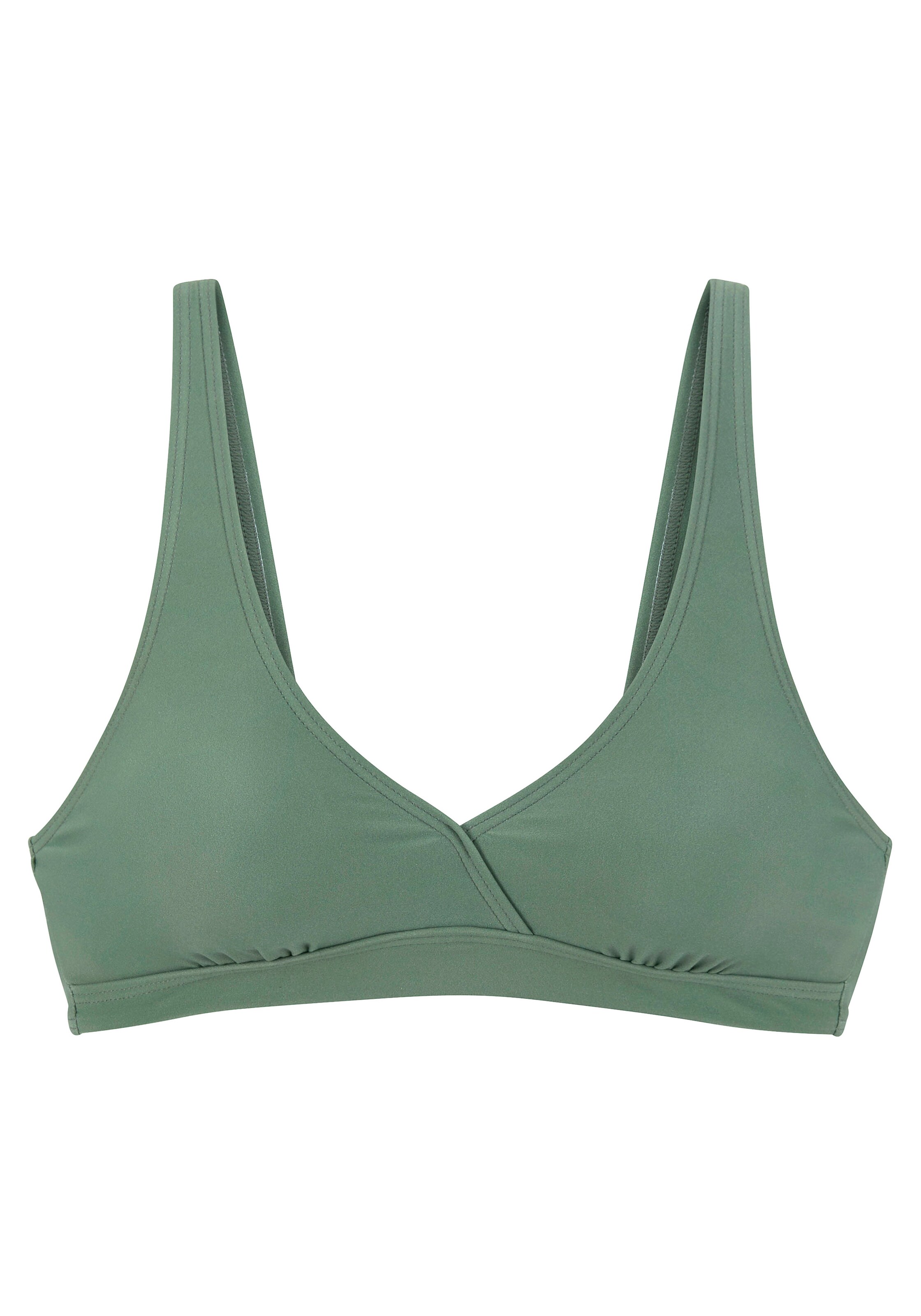 LASCANA Bikini top in Green: front