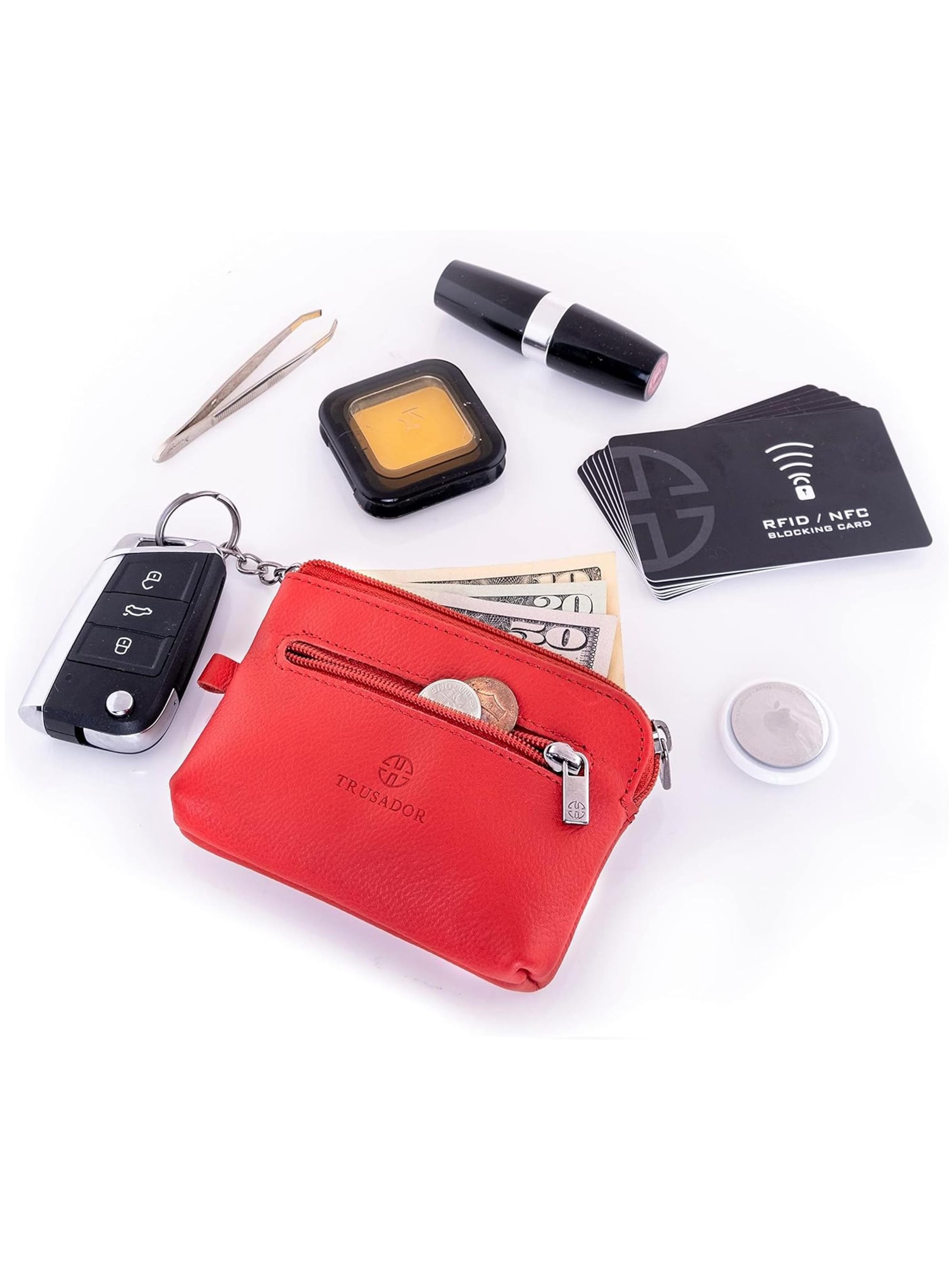 Trusador Key Ring 'Milano' in Red