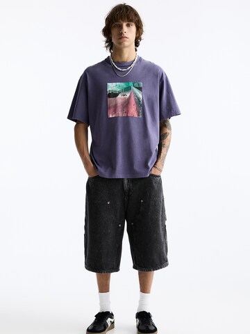 Pull&Bear T- Shirt in Lila