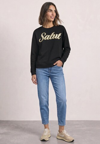 STREET ONE Sweatshirt in Schwarz