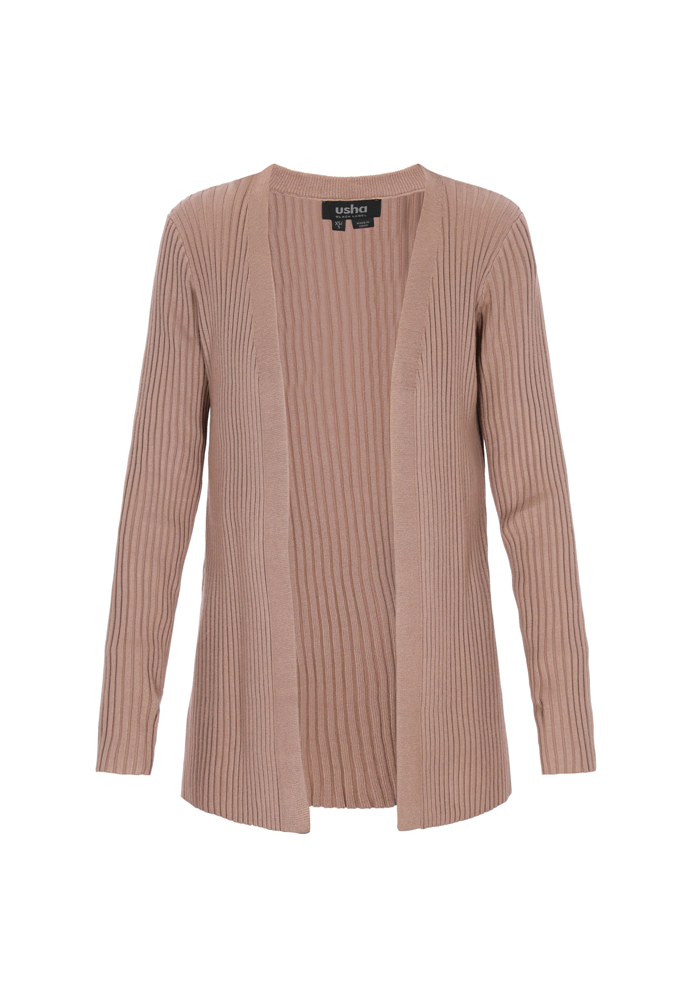 usha BLACK LABEL Gebreid vest in Lila: voorkant