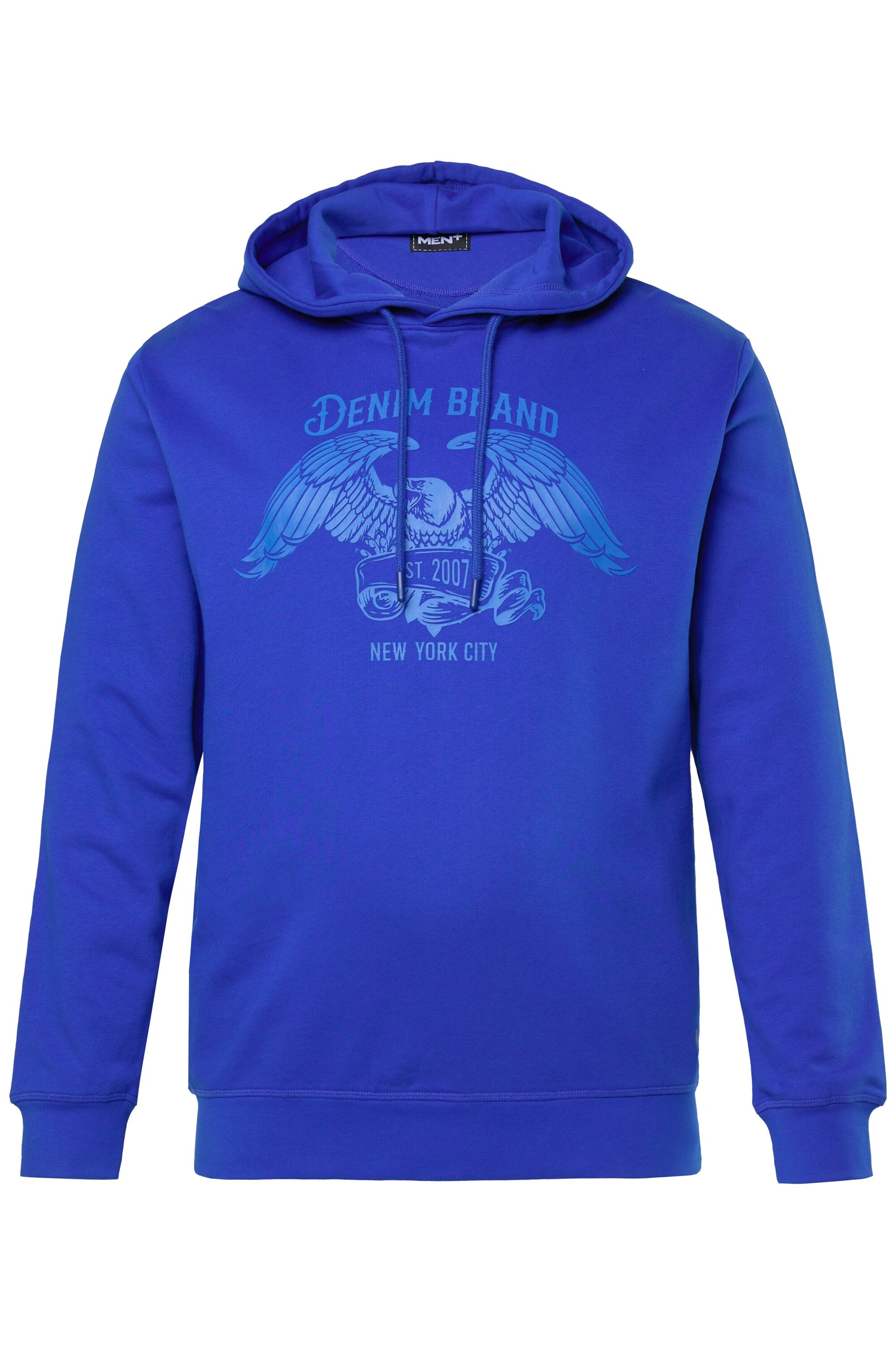 Men Plus Sweatshirt in Blauw: voorkant