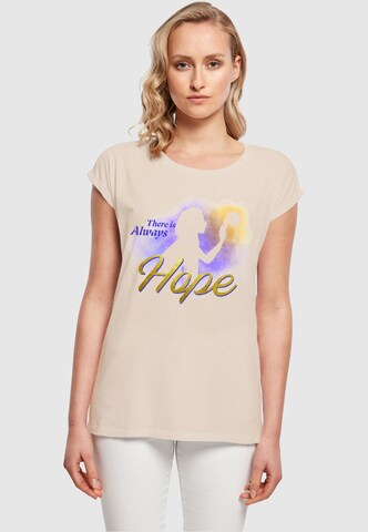 ABSOLUTE CULT T-Shirt 'Wish - Gradient There Is Always Hope' in Beige: predná strana