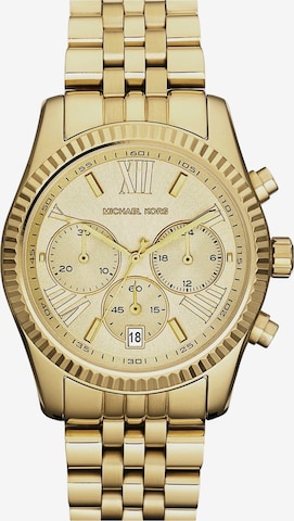 Michael Kors - Relógios analógicos 'Lexington' em ouro: frente