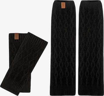 Vivisence Short finger gloves '7300 Set' in Black: front