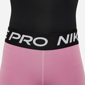 NIKE Skinny Workout Pants 'Pro' in Pink
