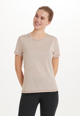 ENDURANCE Performance Shirt 'Korrl' in Brown: front