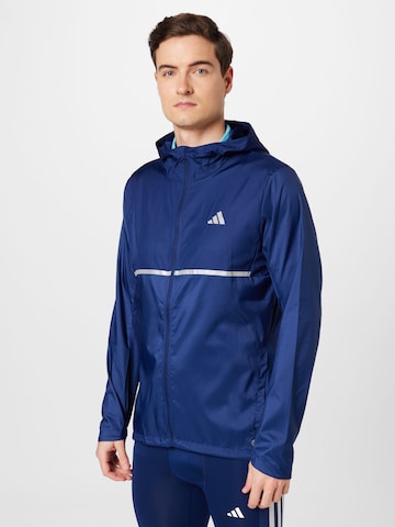 ADIDAS PERFORMANCE Sports jacket 'Own The Run' in Blue: front