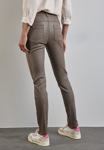 STREET ONE Slim fit Trousers in Brown