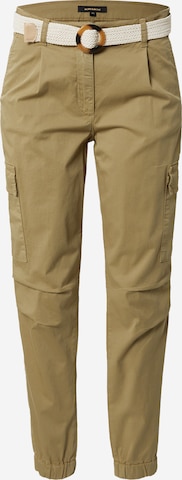 MORE & MORE Tapered Cargo trousers in Green: front