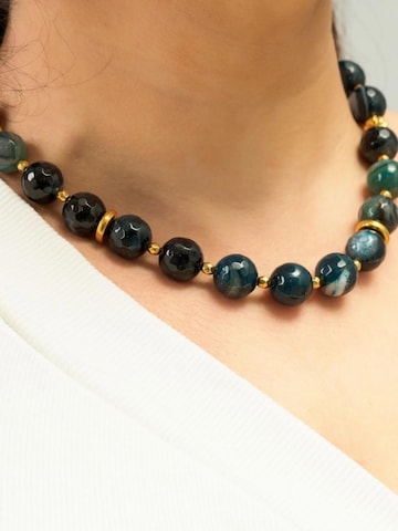 THE GEM STORIES JEWELRY Αλυσίδα 'Blue Jade Necklace' σε μπλε