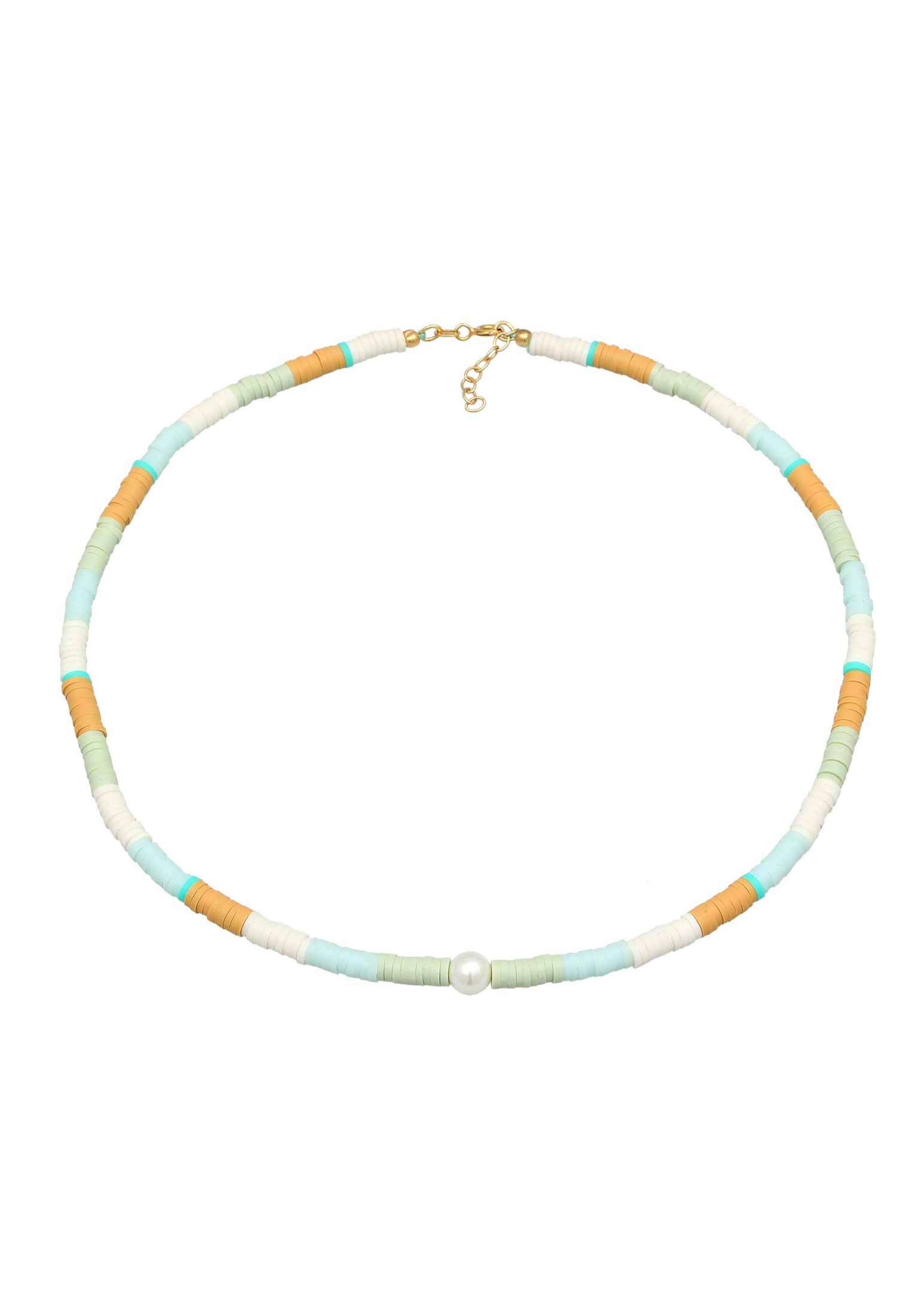 Chaîne 'Heishi' ELLI en orange