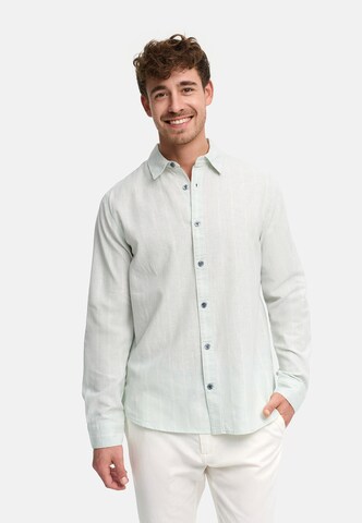 INDICODE JEANS Regular fit Zakelijk overhemd ' INTrypper ' in Blauw: voorkant