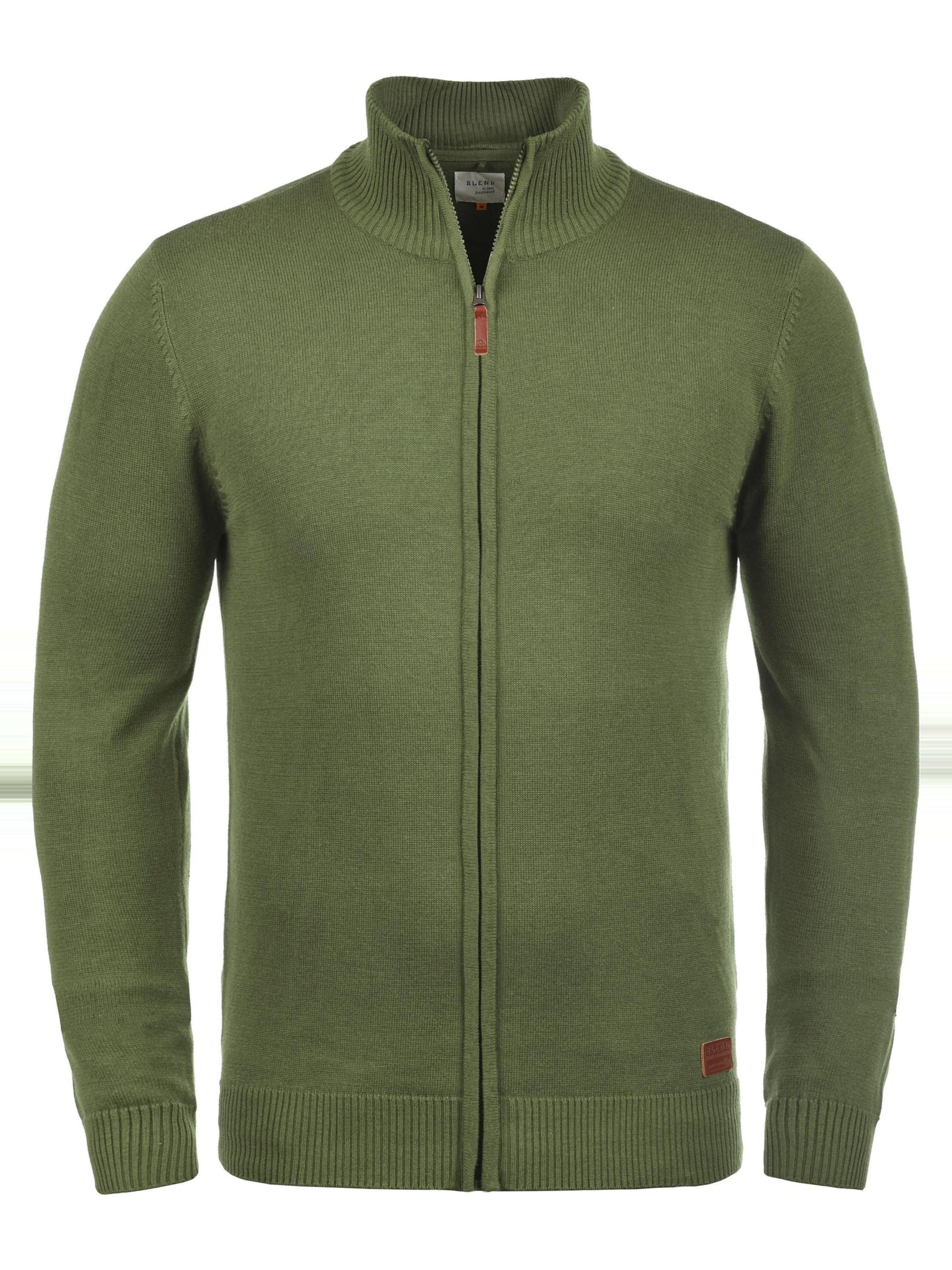Vestes en maille 'BHNorman' BLEND en vert : devant