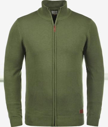 BLEND Knit cardigan 'BHNorman' in Green: front