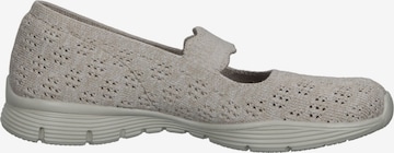 SKECHERS Ballerina met riempjes in Grijs