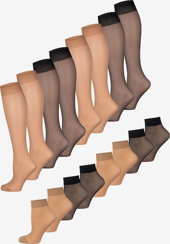 Nur Die - Calcetines ' Strümpfe & Söckchen 20 DEN ' en beige: frente