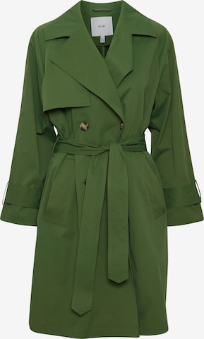 ICHI Between-Seasons Coat 'Elova' in Green: front