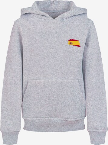 F4NT4STIC Sweatshirt 'Spain Spanien Flagge' in Grey: front