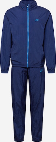 Survêtement Nike Sportswear en bleu : devant