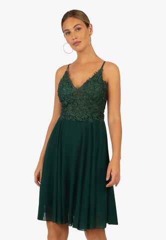 Rochie de cocktail de la Kraimod pe verde: față