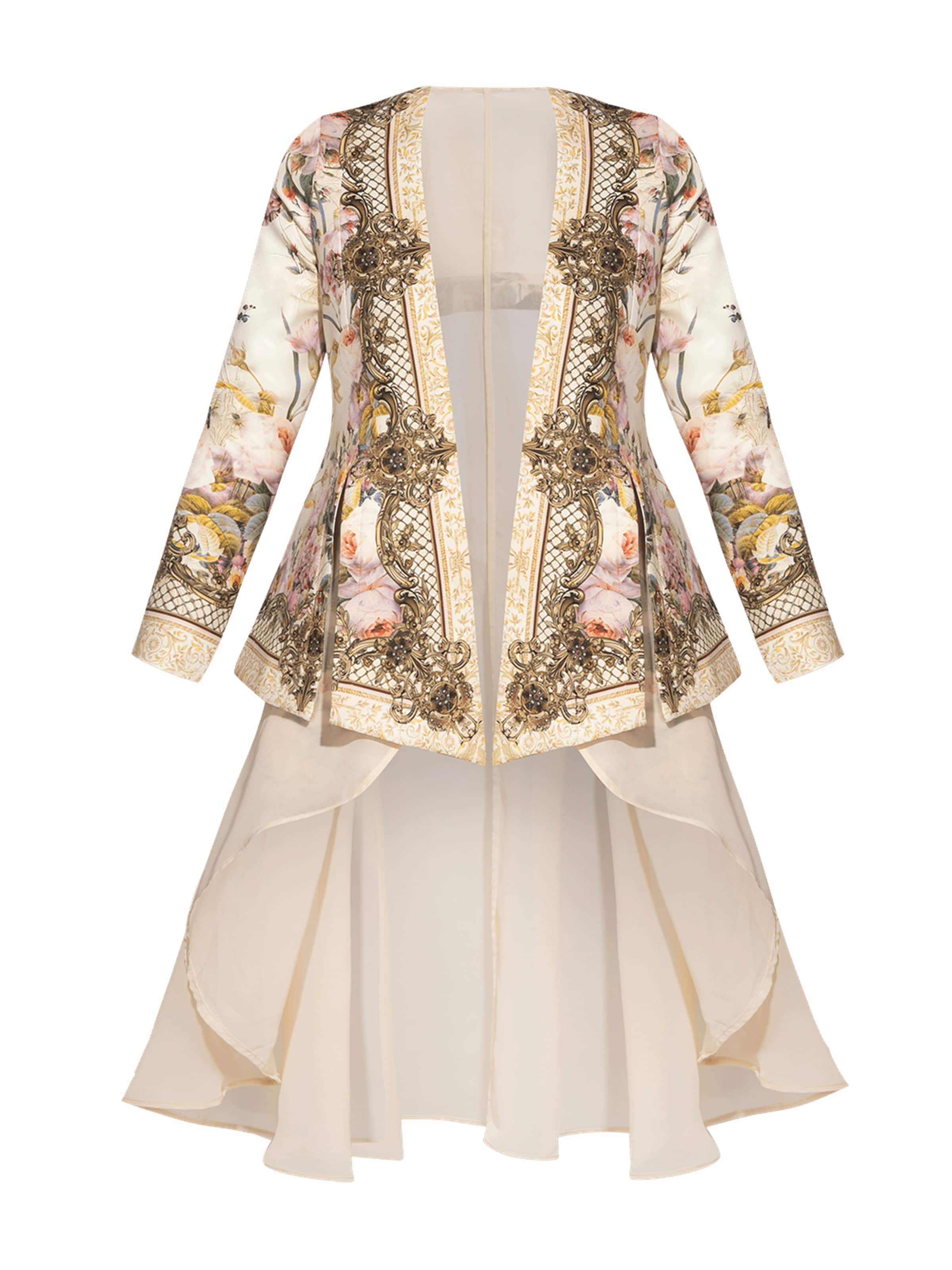 Blazer 'BAROQUE FLOWERS' JIORO en mélange de couleurs : devant