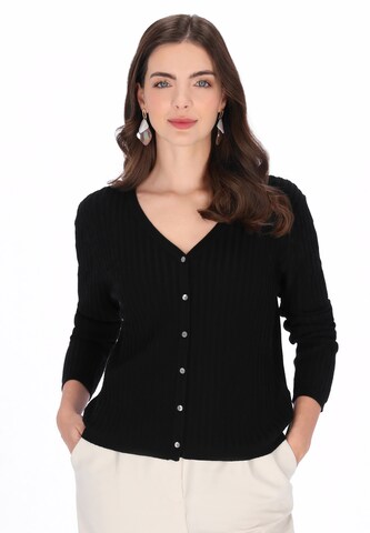 Cardigan Usha en noir : devant
