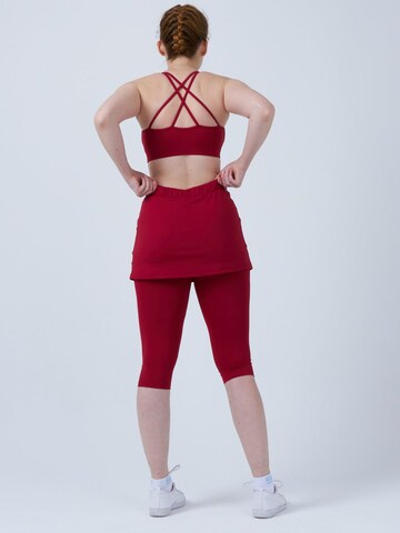 SPORTKIND Sportrok '2-in-1 Tennis Skirt with Leggings' in Rood