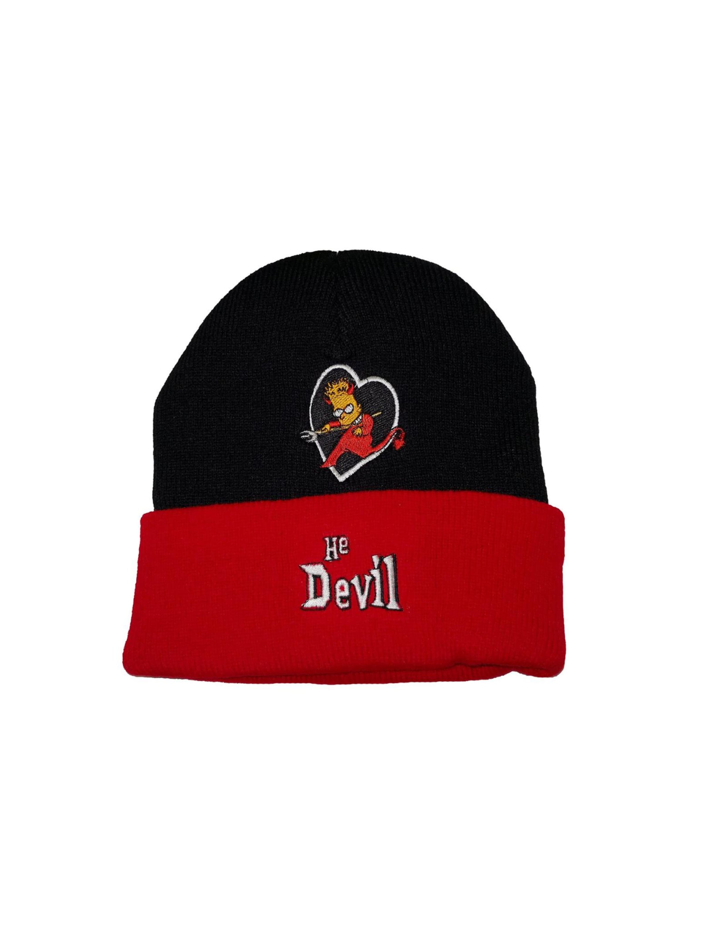 King Kameha Beanie 'Bart Devil' in Black: front