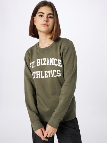 Bizance ParisSweater majica - zelena boja: prednji dio