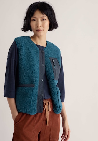 Gilet 'Penpol' di Seasalt Cornwall in blu: frontale