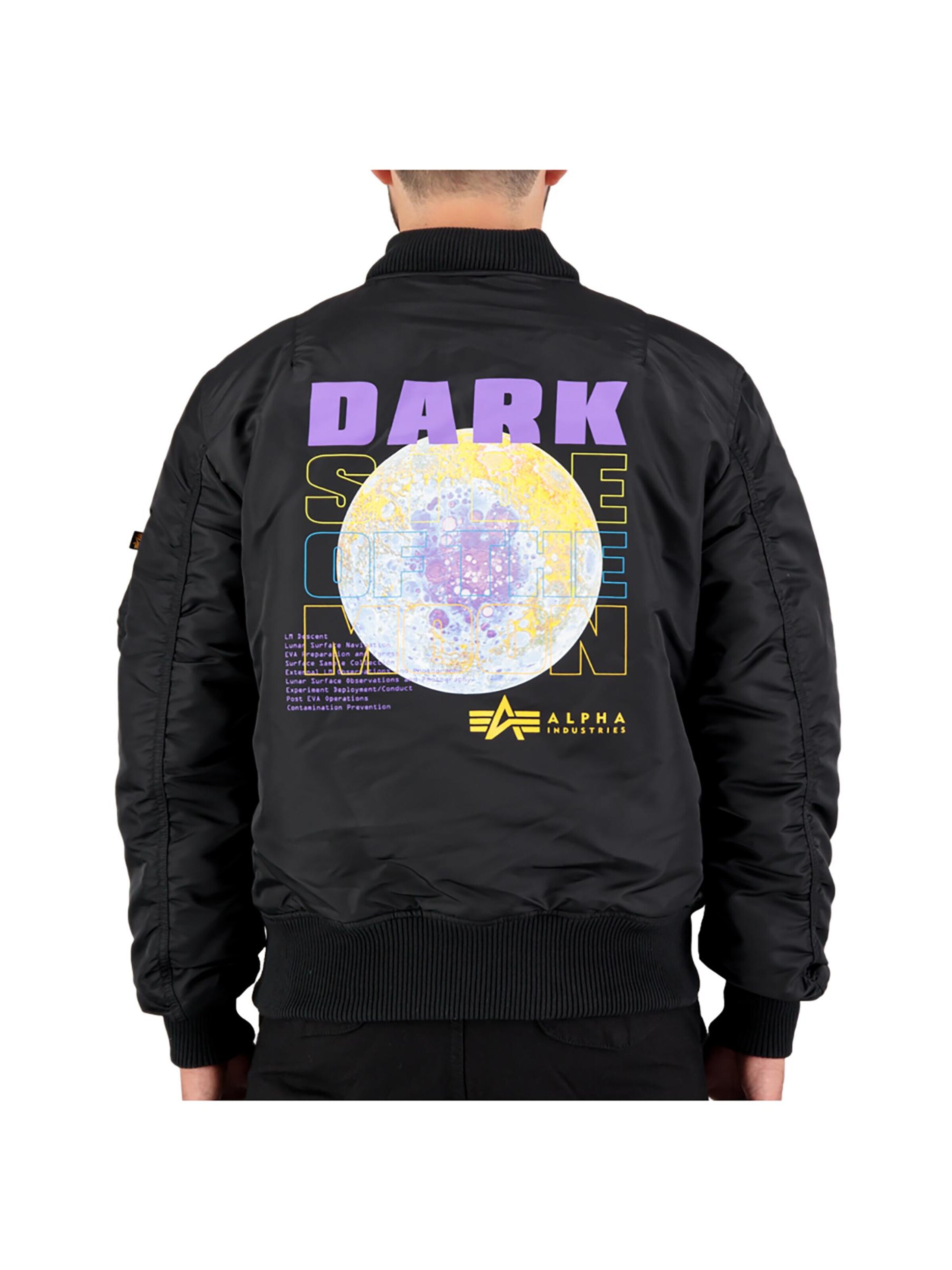 ALPHA INDUSTRIES Between-Season Jacket 'MA-1 VF Dark Side' in Black