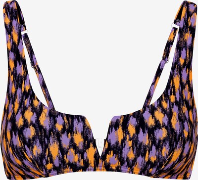 Bikinio viršutinė dalis 'Lavista' iš LSCN by LASCANA, spalva – purpurinė / oranžinė / juoda, Prekių apžvalga