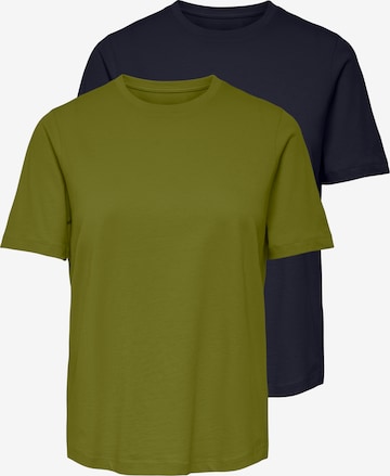ONLY T-Shirt 'ONLHAPPY' in Blau: Vorderseite