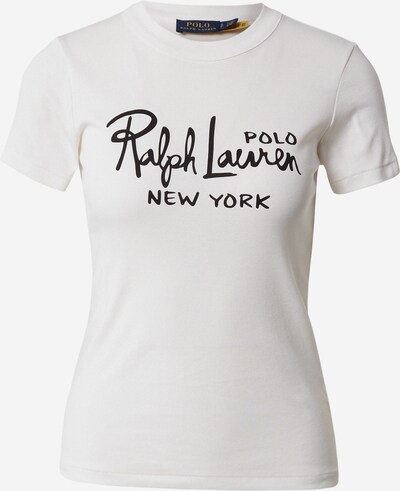Tricou Polo Ralph Lauren pe negru / alb murdar, Vizualizare produs