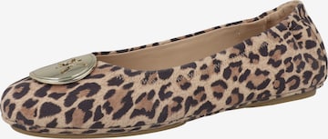 PETER KAISER Ballerina in Braun: Vorderseite