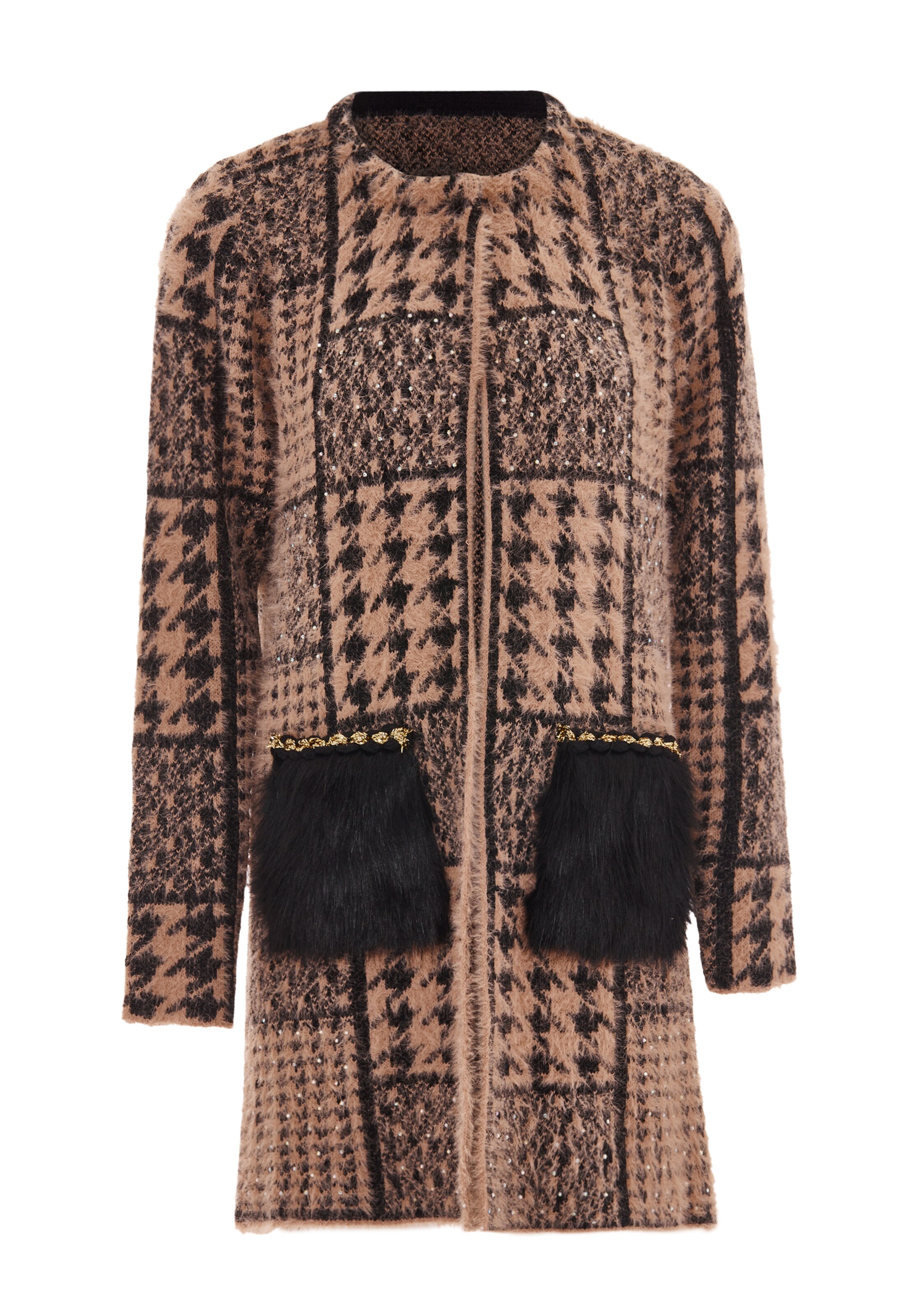 Giacchetta di faina in rosa: frontale