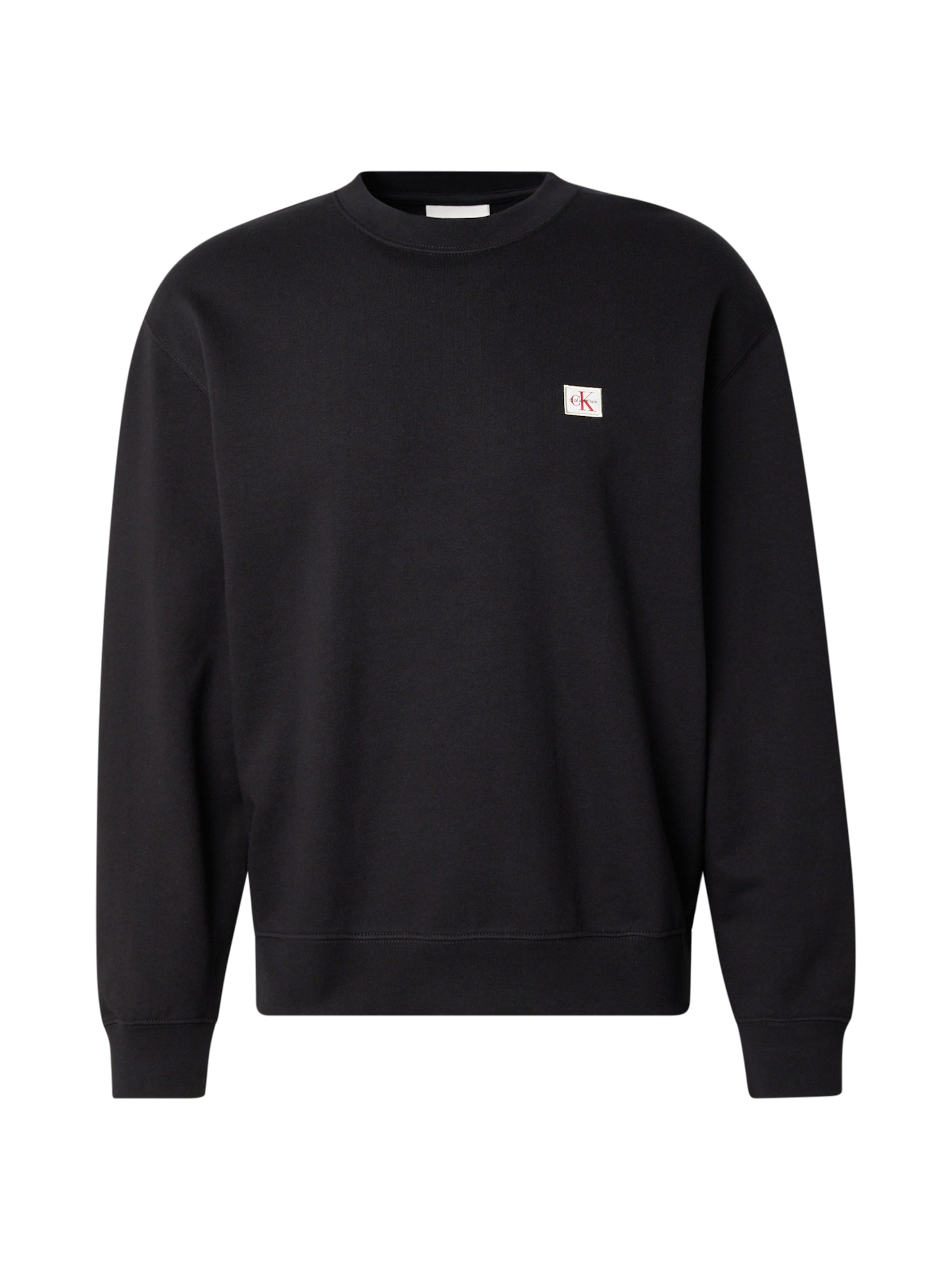 Calvin Klein Jeans Sweatshirt in Schwarz: Vorderseite