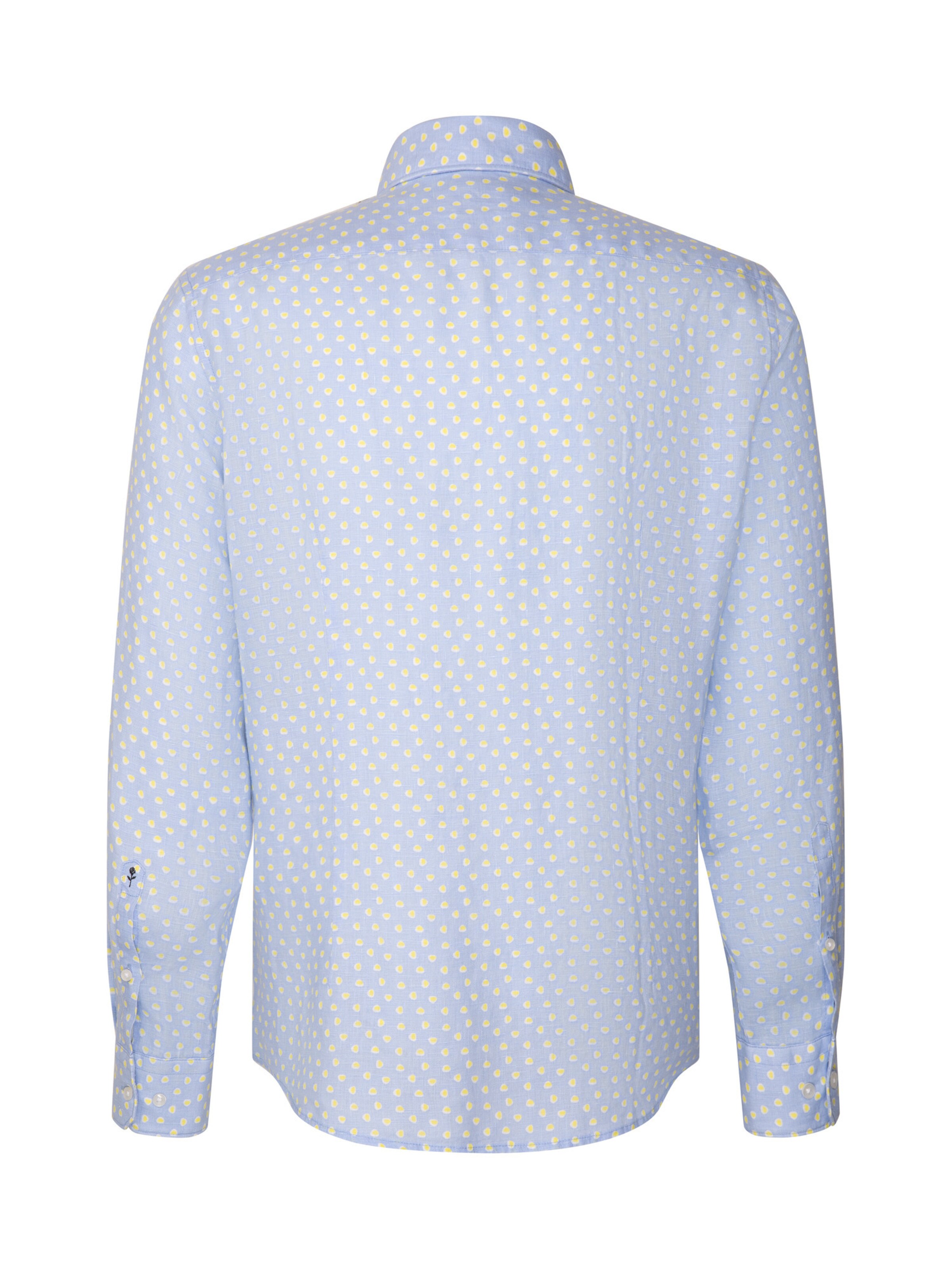 SEIDENSTICKER Slim Fit Businesshemd 'SMART LINEN' in Blau