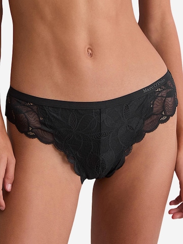 Marc O'Polo String 'Tender Lace' in Zwart