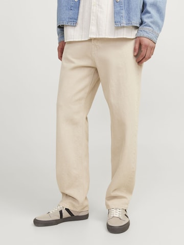 JACK & JONES regular Jeans 'IEDDIE JJCOOPER AM 469' i beige: forside
