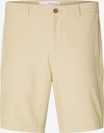 SELECTED HOMME Lærredsbukser 'Karl' i beige: forside