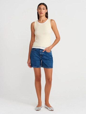 Dilvin Knitted Top in White
