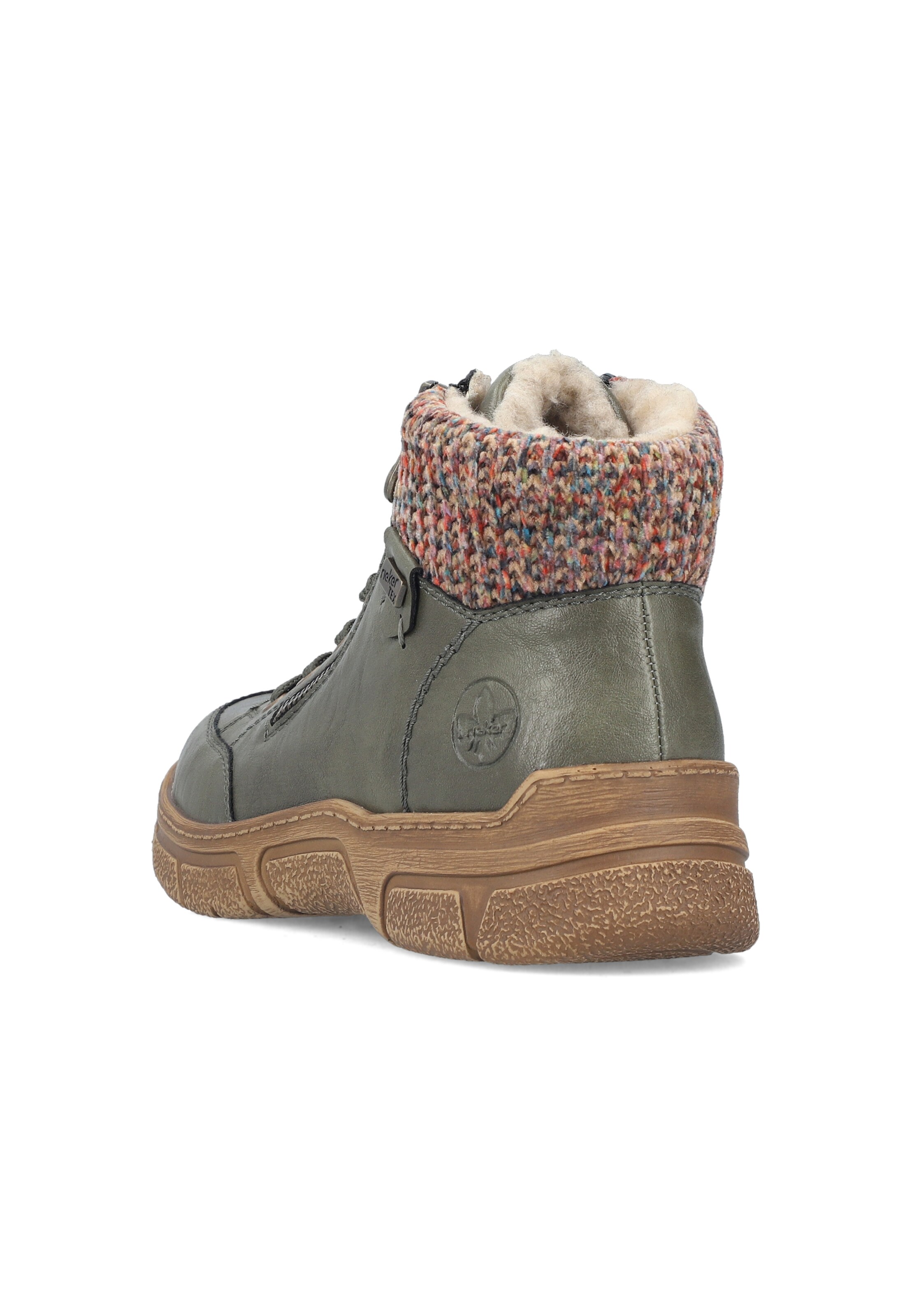 Bottines à lacets Rieker en vert