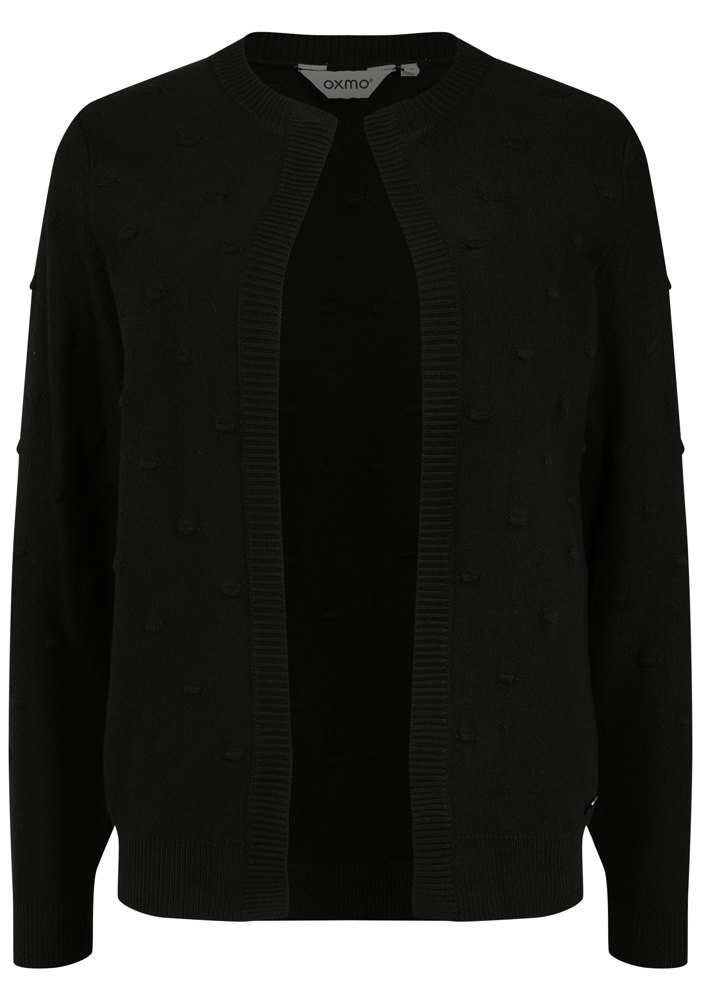 Oxmo - Cárdigan 'OXKalotta' en negro: frente