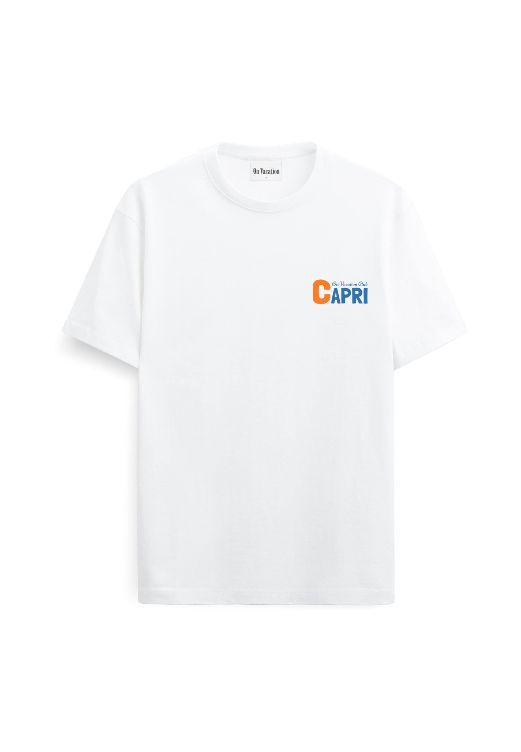 On Vacation Shirt 'Taste Of Capri' in White: front