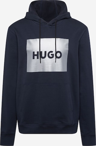 HUGO Red - Sweatshirt 'Duratschi' em azul: frente