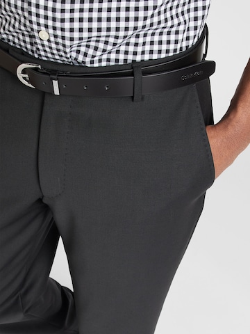 JOOP! Slim fit Trousers with creases 'Brad' in Black